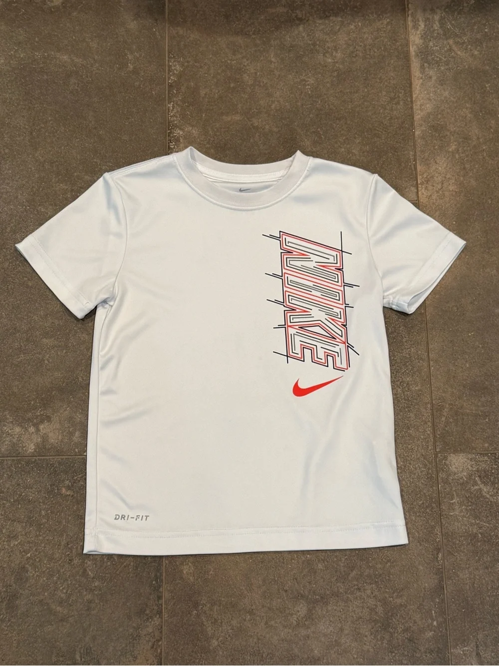 Nike Dri-Fit White, Navy & Orange Athletic Set